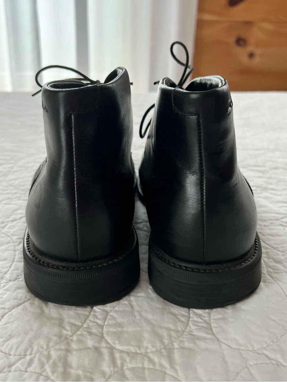 Clarks Men's Black Leather Gore-Tex Chukka Boots Weatherproof Gorpcore Classic
